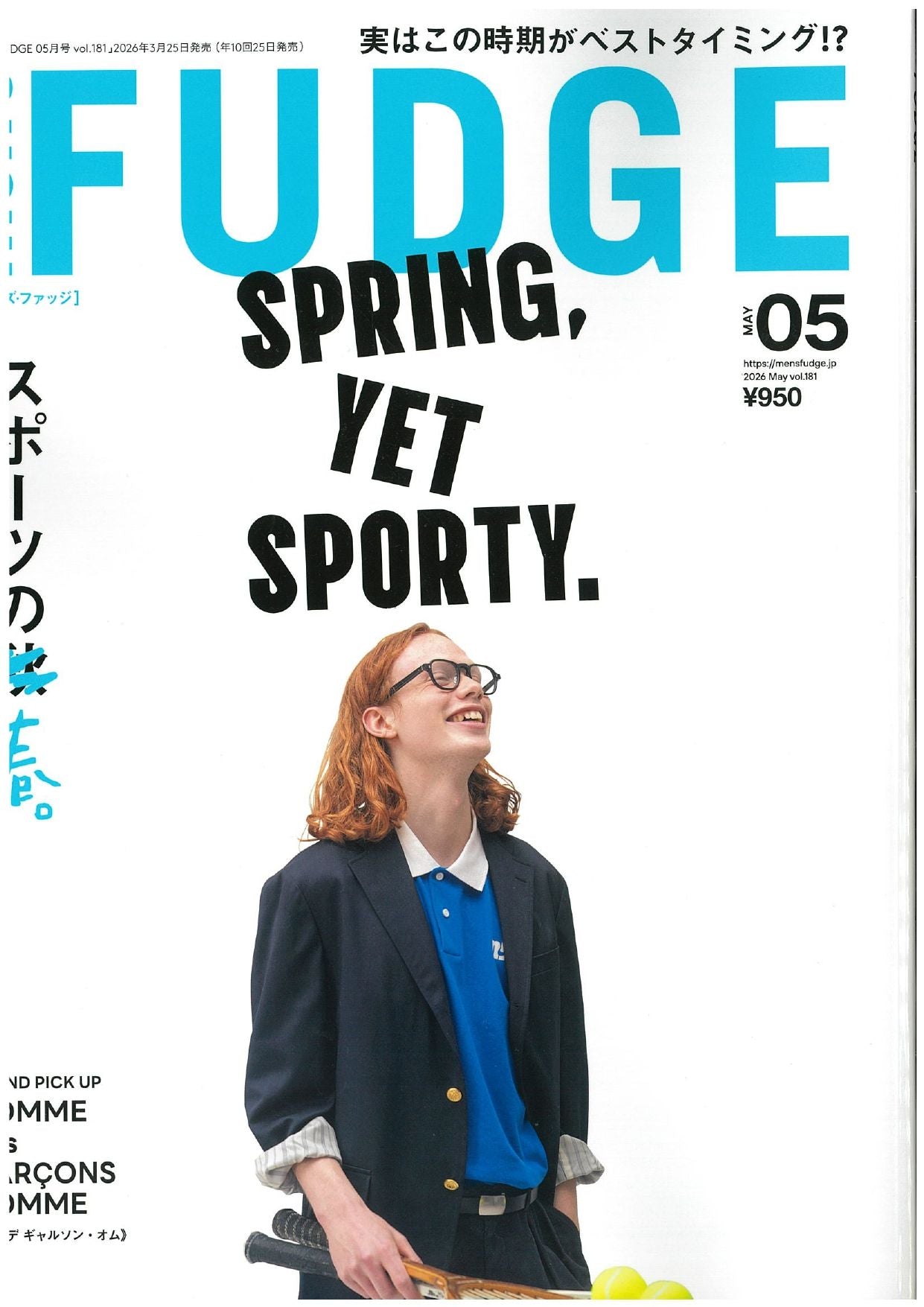 MENS FUDGE 5月号掲載情報